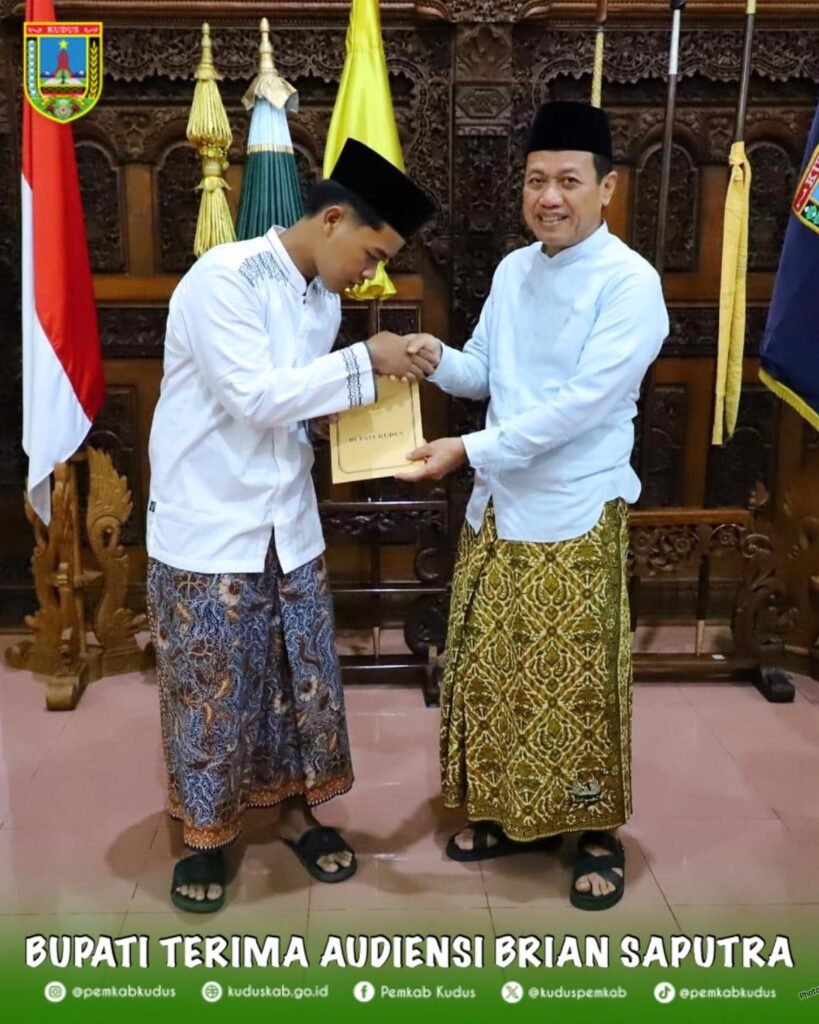 Terima Audiensi Brian Saputra, Bupati Kudus Titipkan Doa Keselamatan untuk Daerah di Tanah Suci